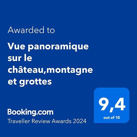 Vue Panoramique Sur Le Chateau,Montagne Et Grottes Фонтен-де-Воклюз Экстерьер фото