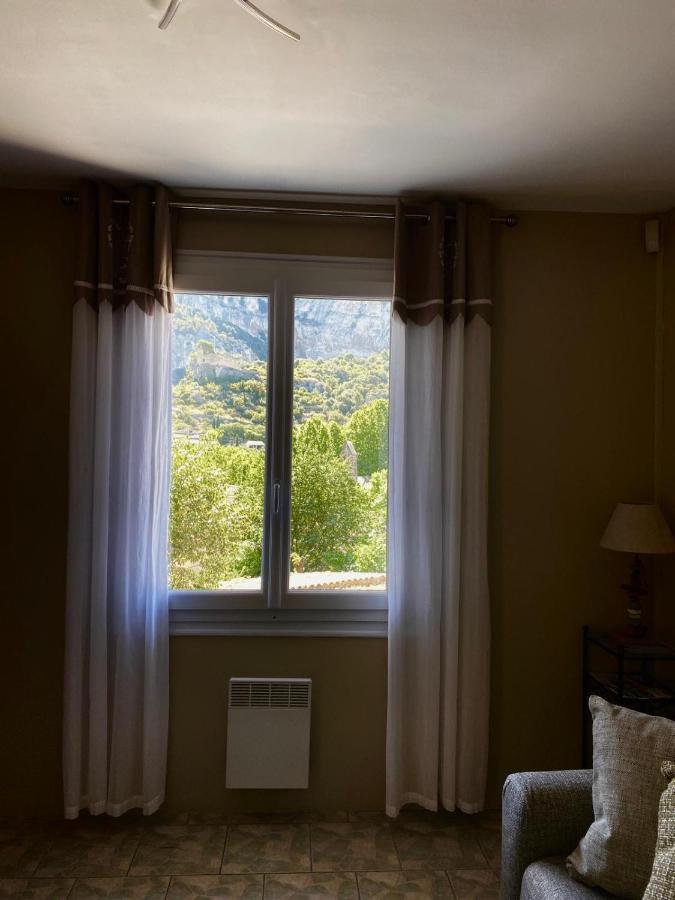 Vue Panoramique Sur Le Chateau,Montagne Et Grottes Фонтен-де-Воклюз Экстерьер фото